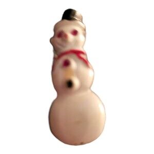 Vintage Tiny Snowman Small Holiday Christmas Brooch Pin